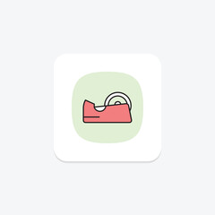 Fototapeta premium Tape Dispenser, vector, pixel perfect, illustrator file