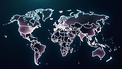A giant digital world map with real-time population counts