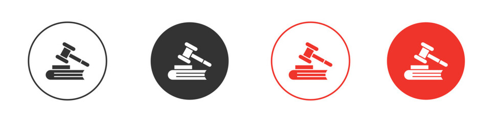 employment law icon. Black style vector icons. Isolated sign symbol