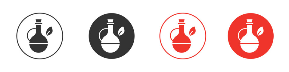 Massage oil icon. Black style vector icons. Isolated sign symbol