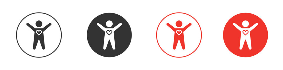 Wellness icon. Black style vector icons. Isolated sign symbol