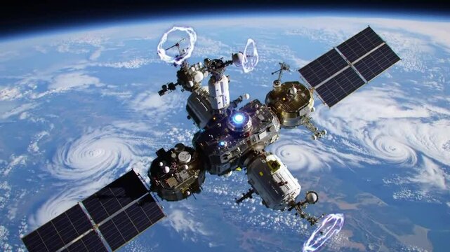 Massive Orbiting AI Satellite Controlling Earth&rsquo;s Weather Systems