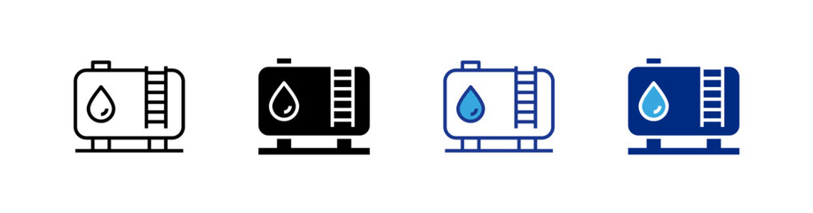 Oil Tank icons set.eps