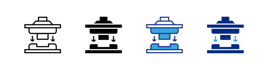 Press Machine icons set.eps