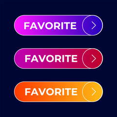 button Favorite gradient set vector
Vector set gradient button
