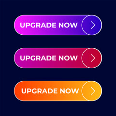 button Upgrade Now gradient set vector
Vector set gradient button