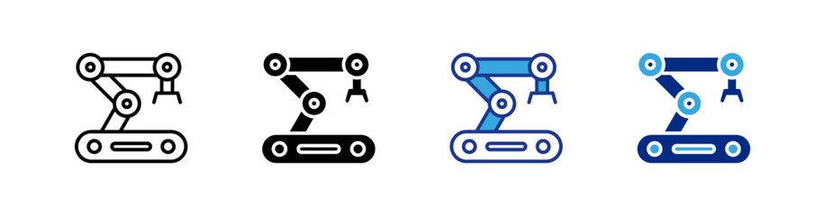 Robotic Arm icons set.eps