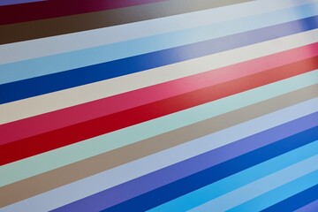Color lines on a wall
