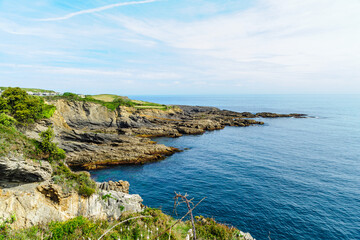 Idyllic Coastal Cliffs of Northern Spain