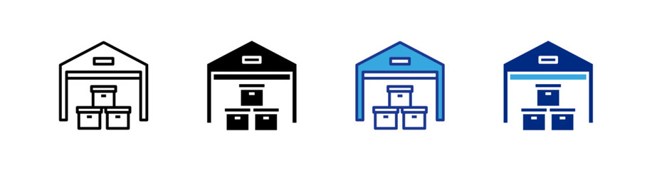 Warehouse icons set.eps