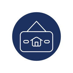 For Rent Sign icon vector