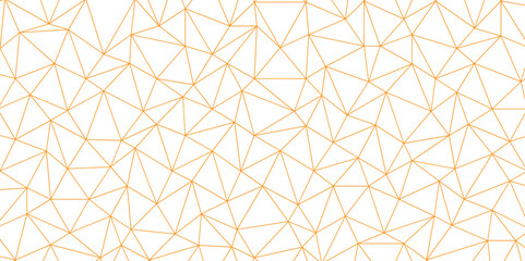 abstract Golden lines with white background creative and geometric shape. Seamless geometric polygonal repeatable pattern. Golden and white geometric background with low poly triangle. digital data