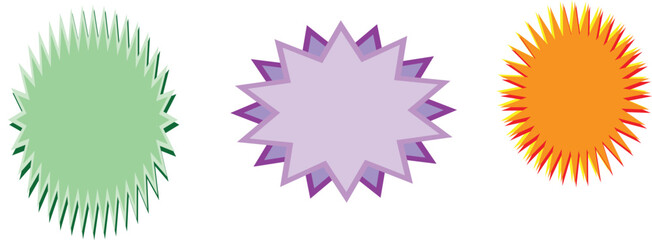 Purple starburst vector icon with sharp edges ideal for promotion badge special offer sale tag or creative digital graphic label design projects

