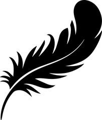 Simple feather icon 