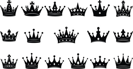 A representation of a flag with seventeen crowns, a design symbolizing royalty, heritage, and the symbolic number seventeen for commemorative themes and national pride.