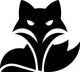 Minimalist Abstract Fox Logotype Icon