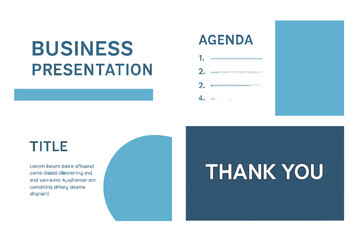 Obraz premium The business minimal slides presentation background template is also known as a business presentation template