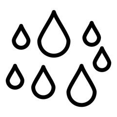 Water icon vector pixel perfect line