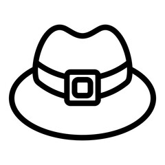 Hat icon vector pixel perfect line
