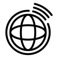 Internet access icon vector pixel perfect line