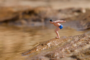 Man diving