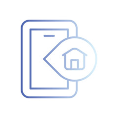 Online Real Estate icon vector