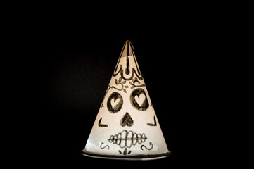  Recycled paper cone for Day of the Dead decorations in Mexico