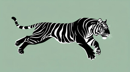 tiger in the dark