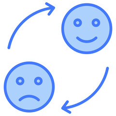 Mood Changes Blue Icon