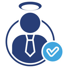 Good Person Two Color Icon