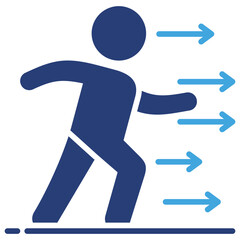 Moving Two Color Icon