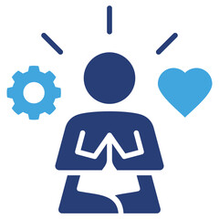 Stress Management Two Color Icon