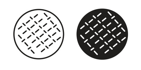 Anti skid feet icon Black and White Vector Graphic