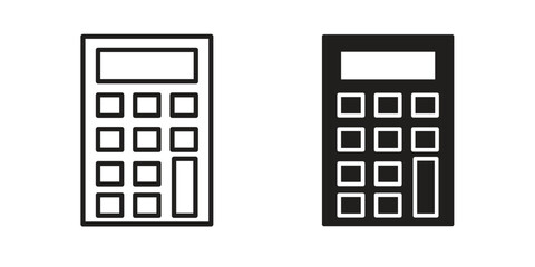 Calculator icon vector, Symbol, logo illustrations