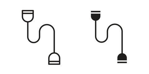 Exercise bands icon Black and White Vector Graphic