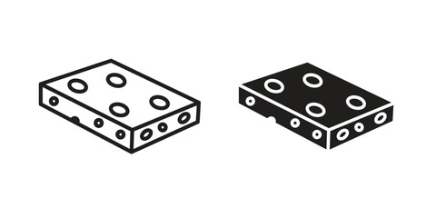 Halva icon Black and White Vector Graphic