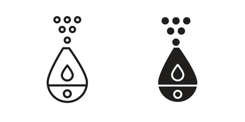 Humidifier icon Black and White Vector Graphic