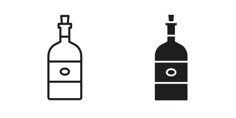 Olive oil icon Black and White Vector Graphic