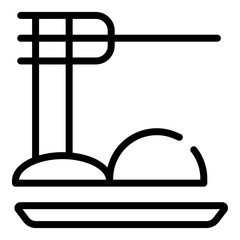 Dinner Dining Meal Restaurant Line Icon
