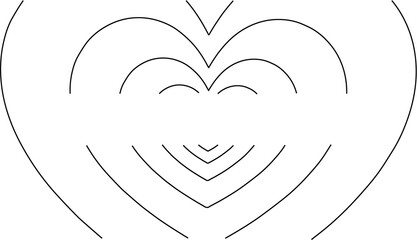 heart drawn on a white paper