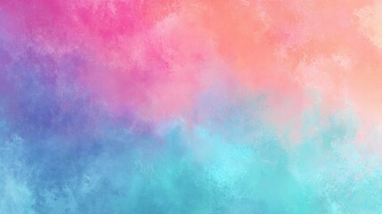 Obraz premium Vibrant abstract watercolor background with a blend of pink purple blue and teal colors