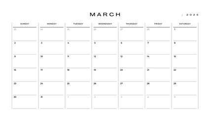 blank calendar isolated on white
