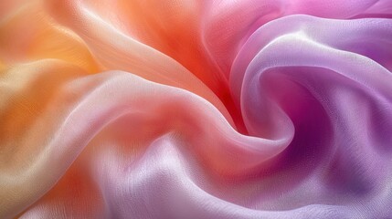 Obraz premium Soft, flowing fabric with a vibrant ombre effect