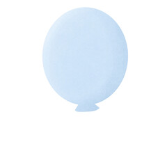 blue balloon isolated on white