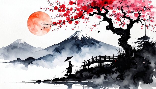 【美品】etsuko.sumi　風景画 涼を呼ぶ透明水彩画 鈴木史帆 個展 水毬の詩 ー澄み渡る色彩の