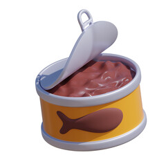 Pet Food Can 3D Icon