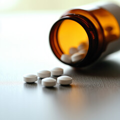 Pills and bottle.