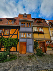 Fototapeta premium Wonderful views of the town of Querfurt in the Harz Mountains in great weather