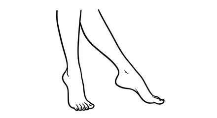 Smooth and elegant legs showcasing a beauty and grooming routine