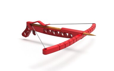 3d illustration of Toothpick crossbow isolated